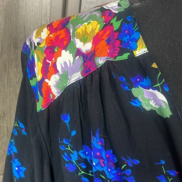 Y2K Fitting Image open front oversized floral kimono women's 3X - Picture 4 of 9